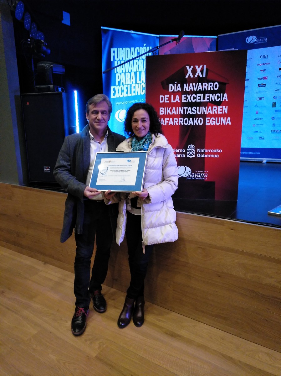 La Federación Navarra de Judo y D.A., recoge el certificado de "COMPROMISO HACIA LA EXCELENCIA" 13-12-21